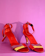 Julianelli Colorblock Ankle Heels