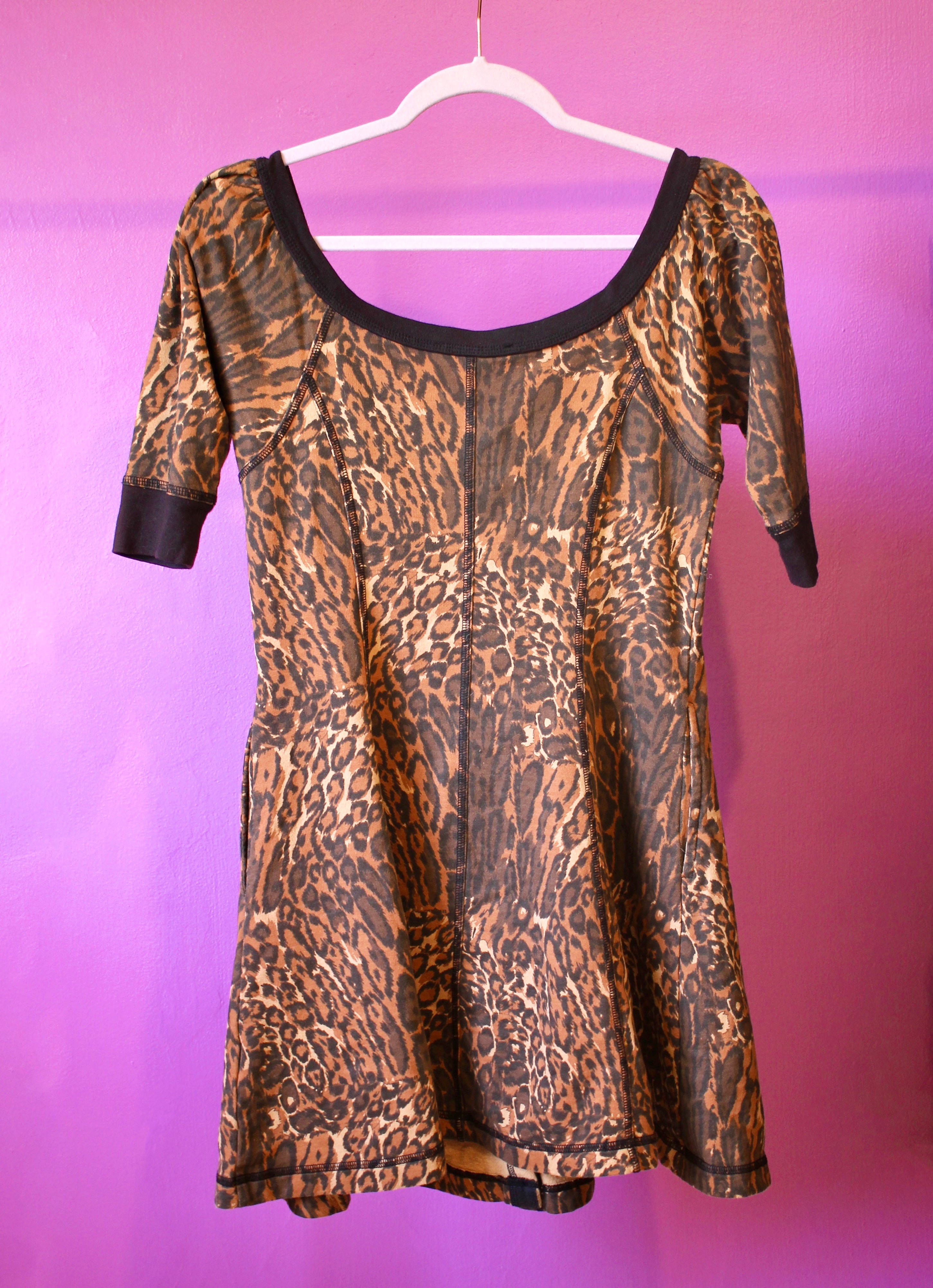 Betsey Johnson Leopard Cotton Dress