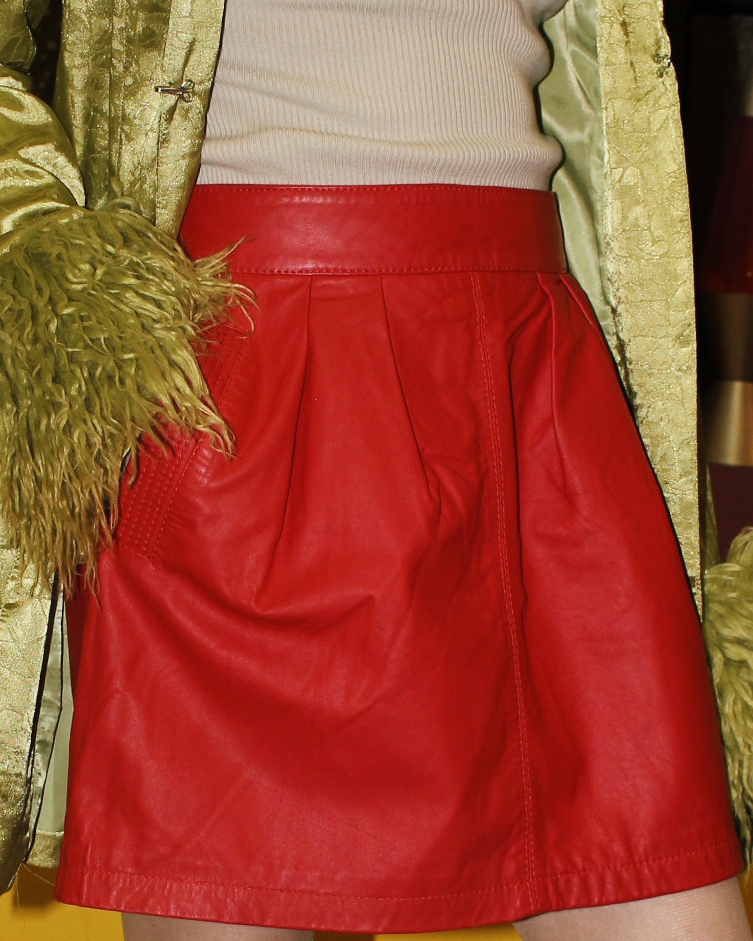 Red Leather Skirt