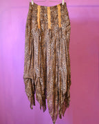 Leopard Handkerchief Skirt