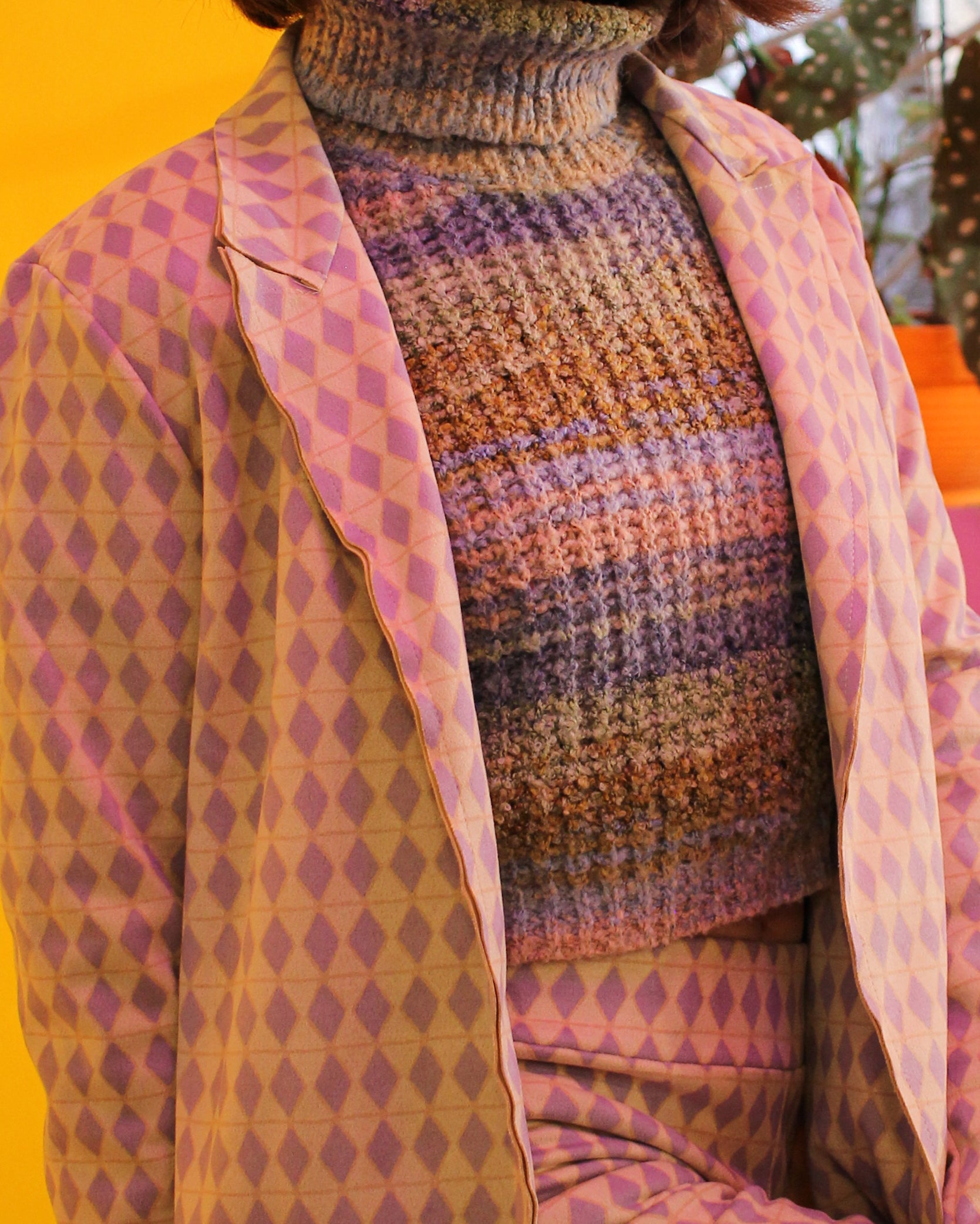 Geometric Flared Trouser Set