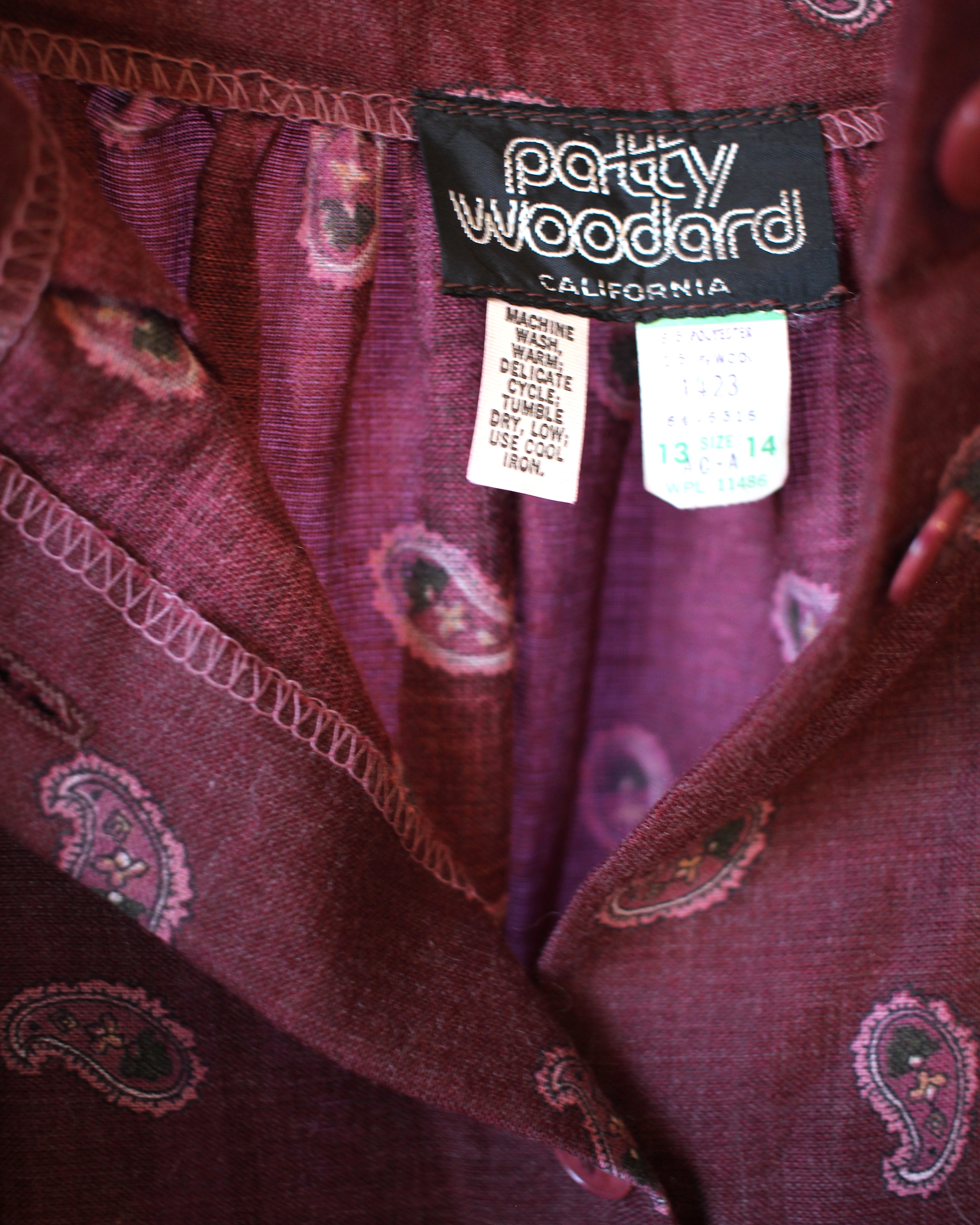 Vintage Paisley Midi Skirt