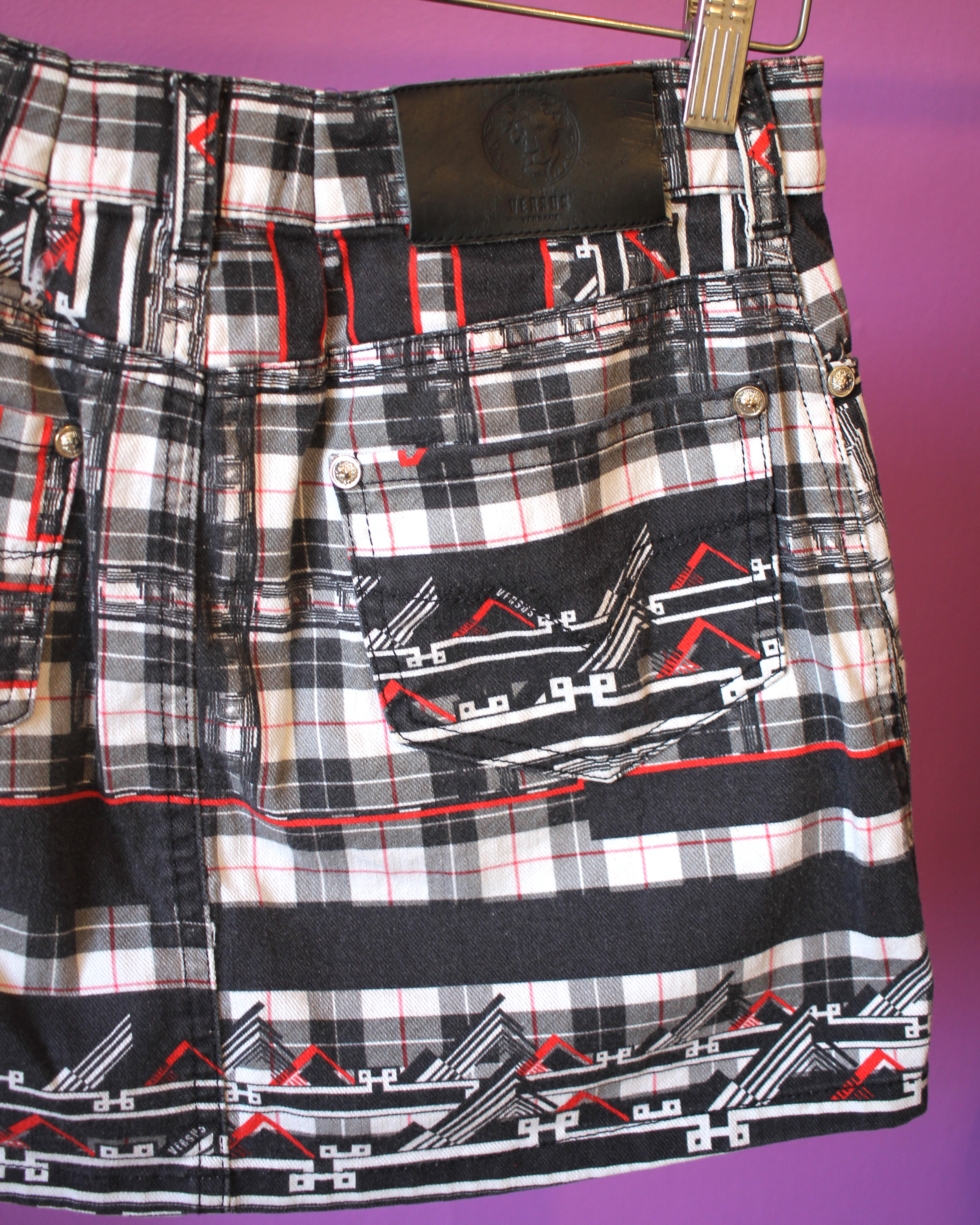 Versus Printed Mini Skirt