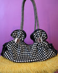 Woven Checkerboard Leather Bag