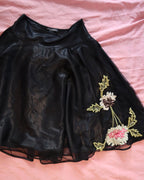 Betsey Johnson Embroidered Skirt
