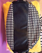 Woven Checkerboard Leather Bag