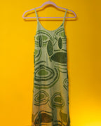 Green Knit Slip Dress
