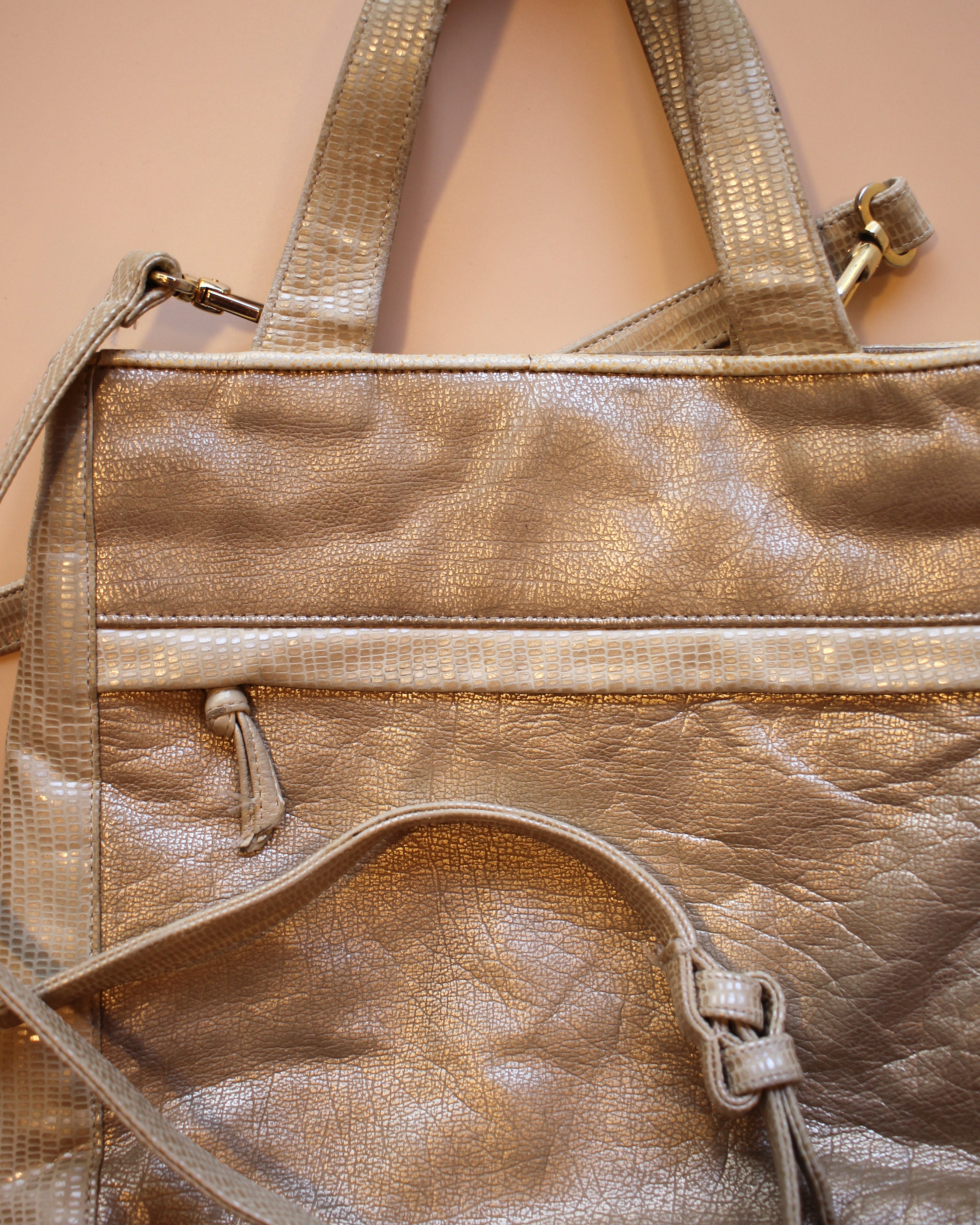 1980s Leather Patchwork Bag