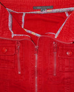 Marc Jacobs Red Zip-Front Skirt