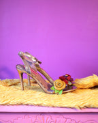 Betsey Johnson Floral Heeled Sandals