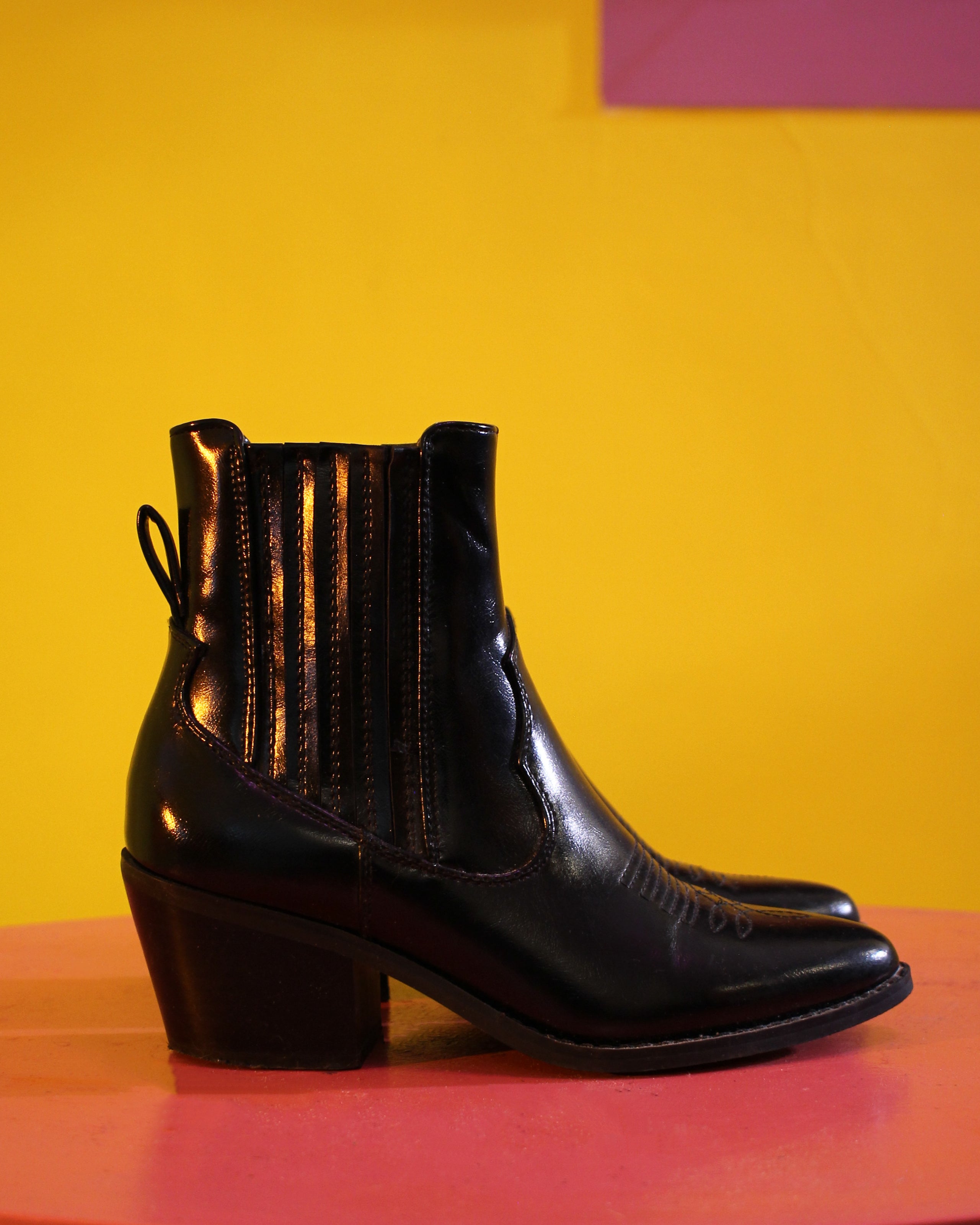 Black Western Ankle Boots