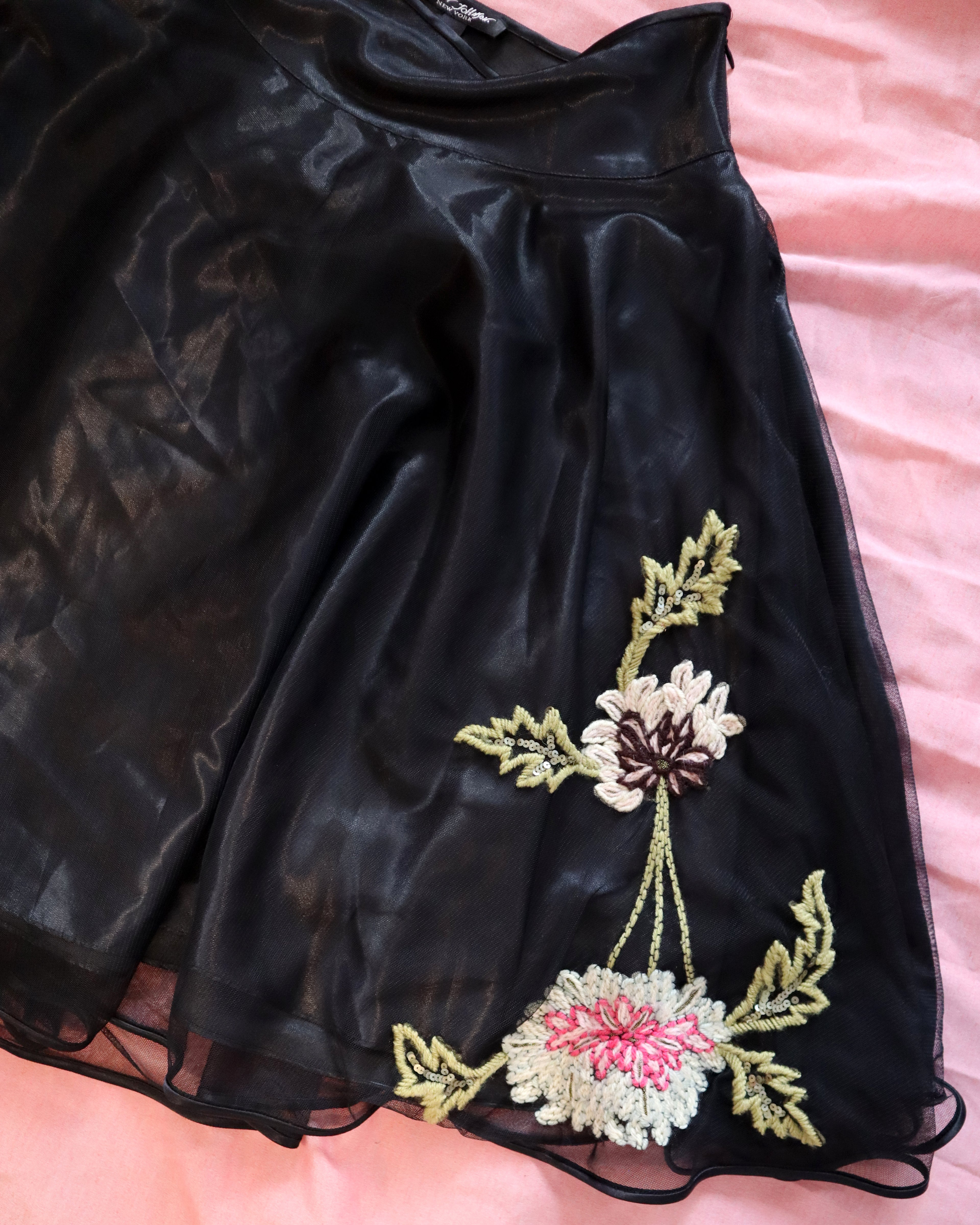 Betsey Johnson Embroidered Skirt
