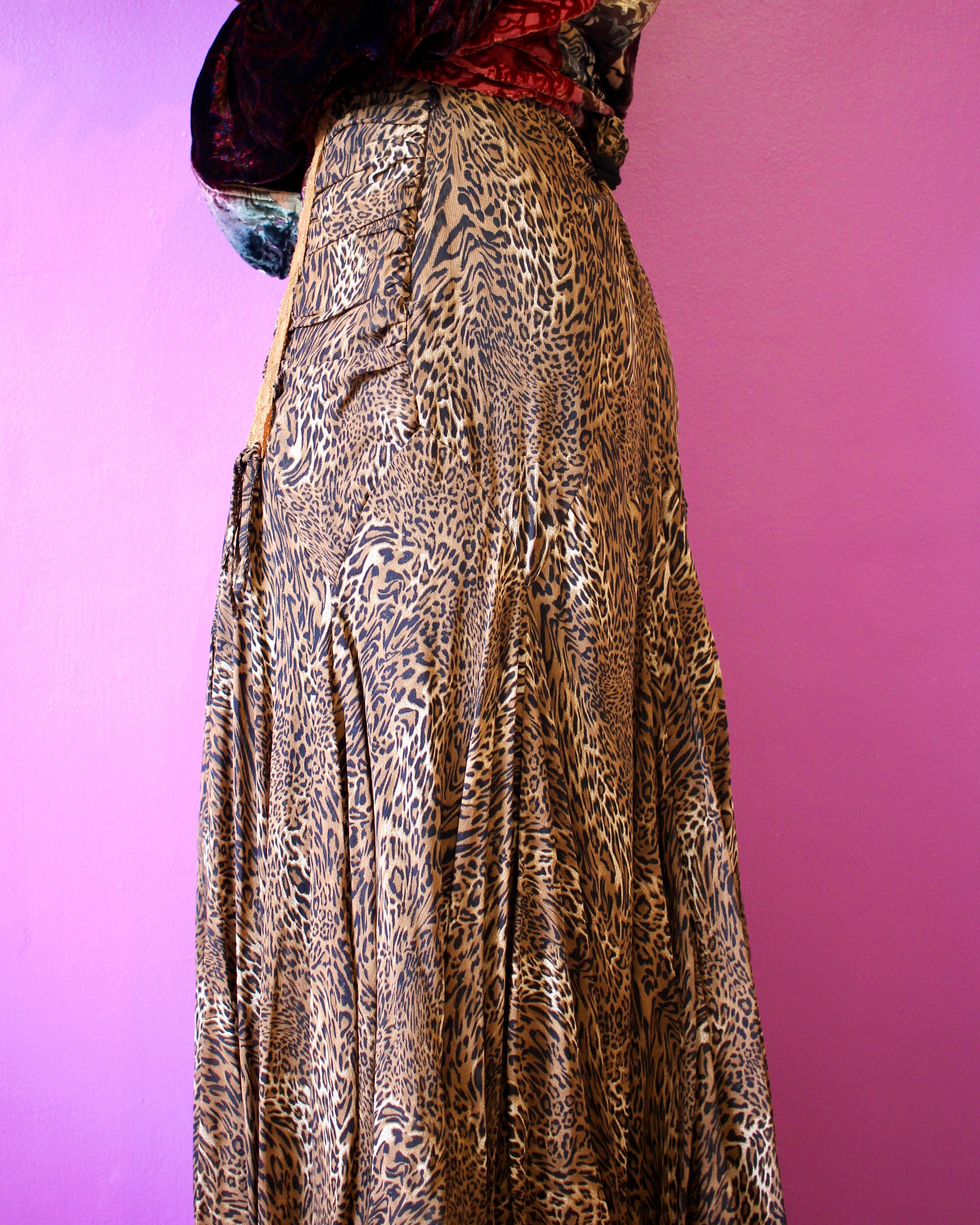 Leopard Handkerchief Skirt