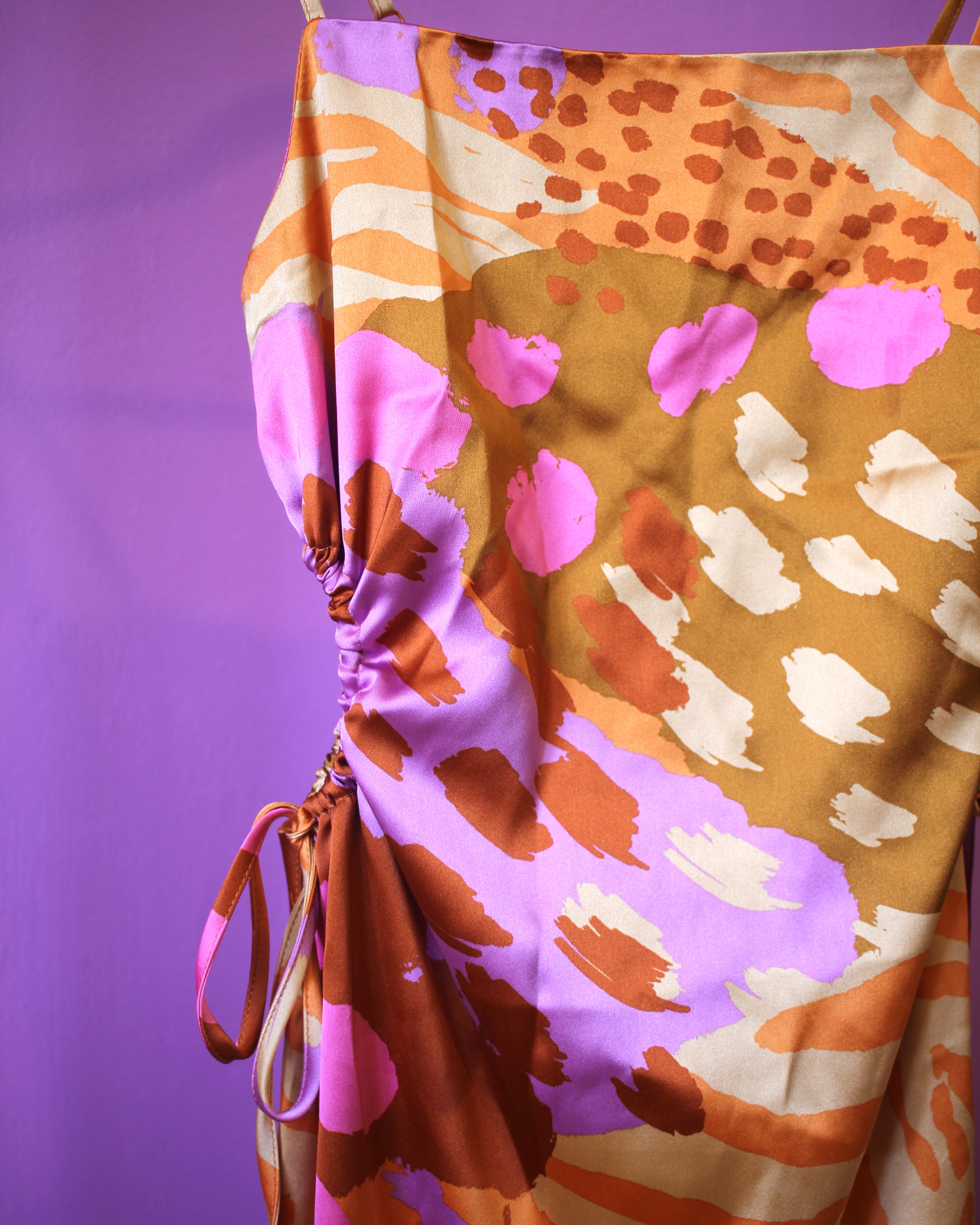 Christian Lacroix Satin Midi Dress