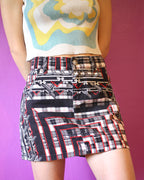 Versus Graphic Mini Skirt