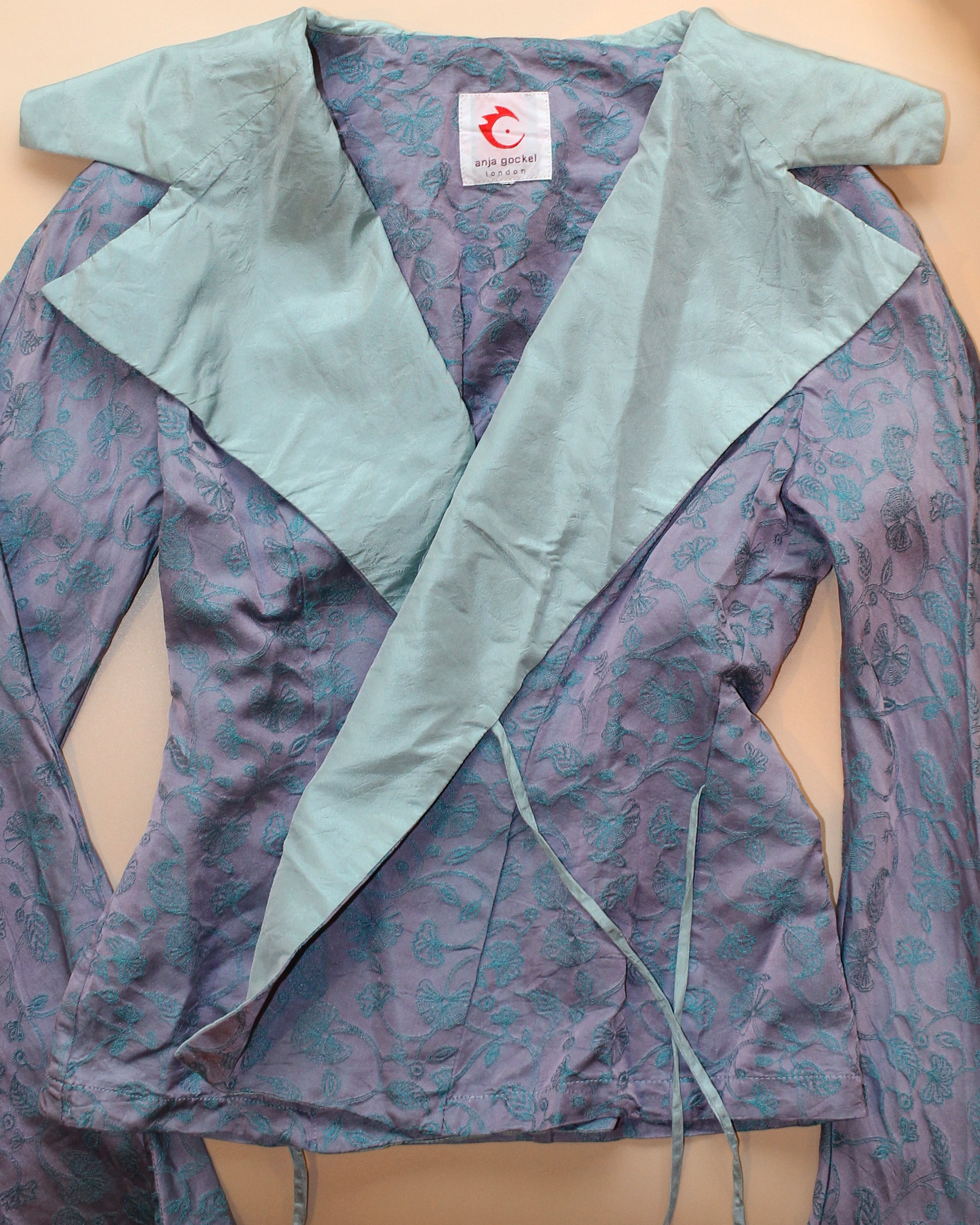 Anja Gockel Silk Wrap Jacket