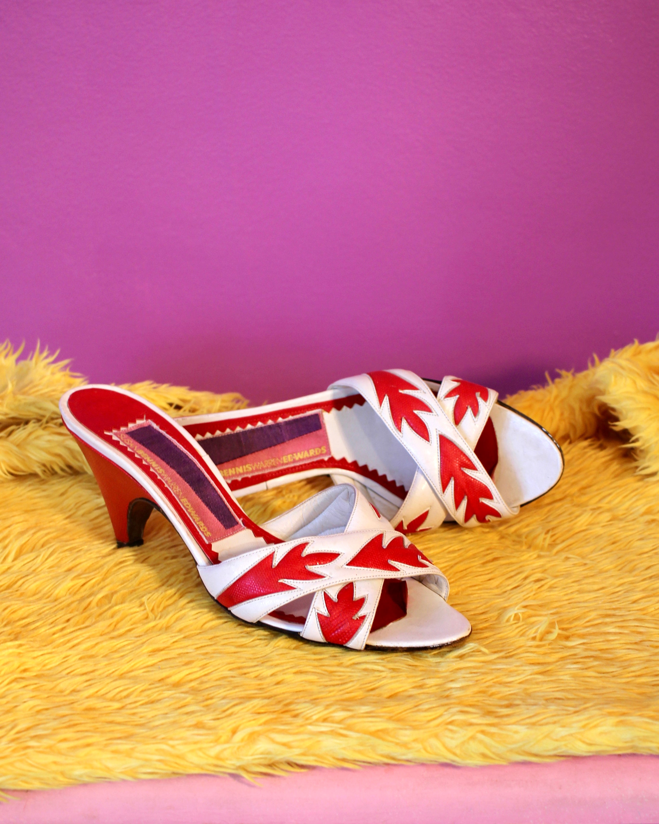Susan Bennis Warren Edwards Leather Mules