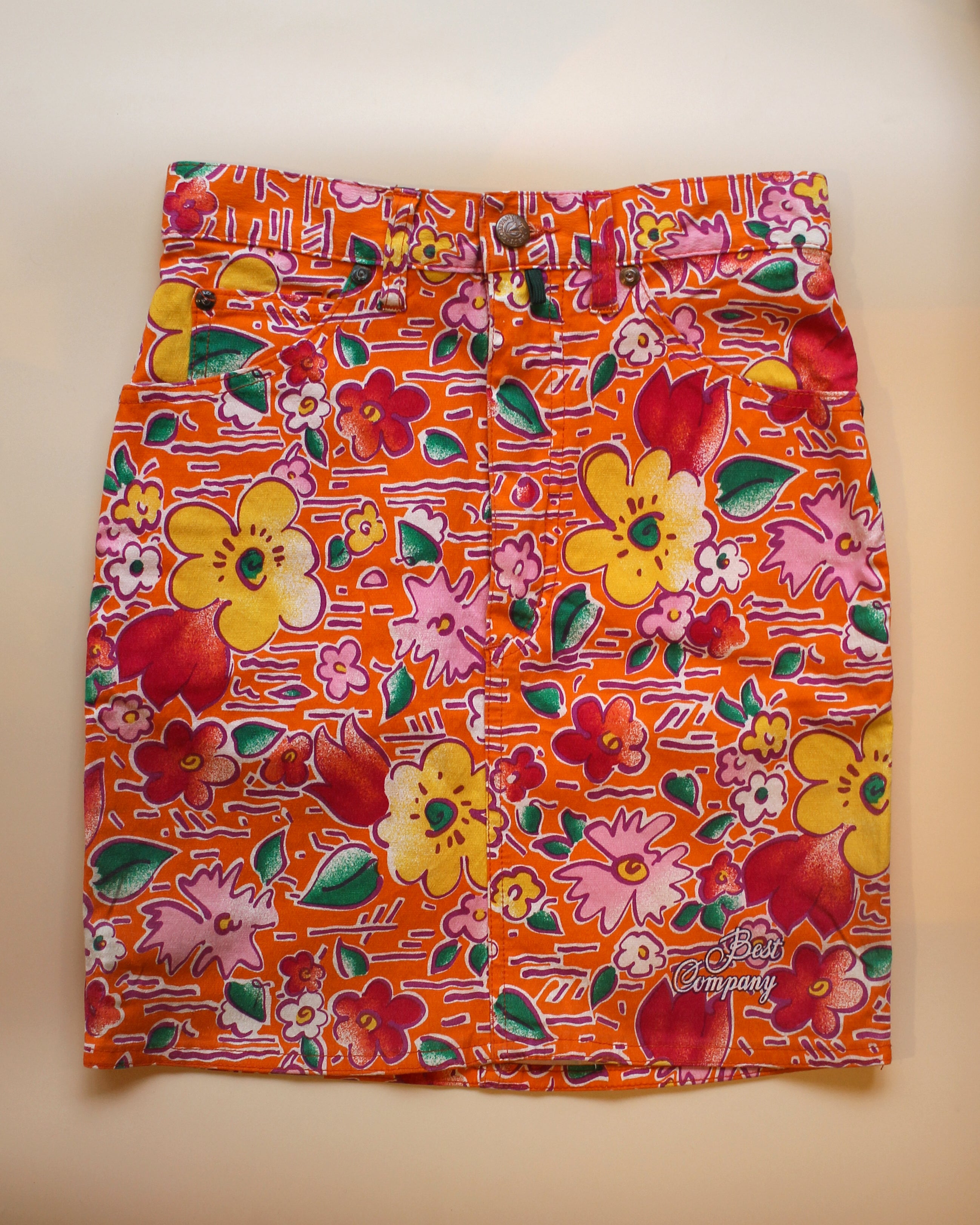 Floral Pop Mini Skirt