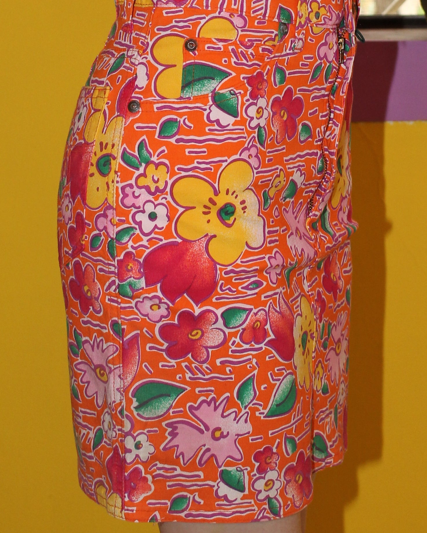 Floral Pop Mini Skirt