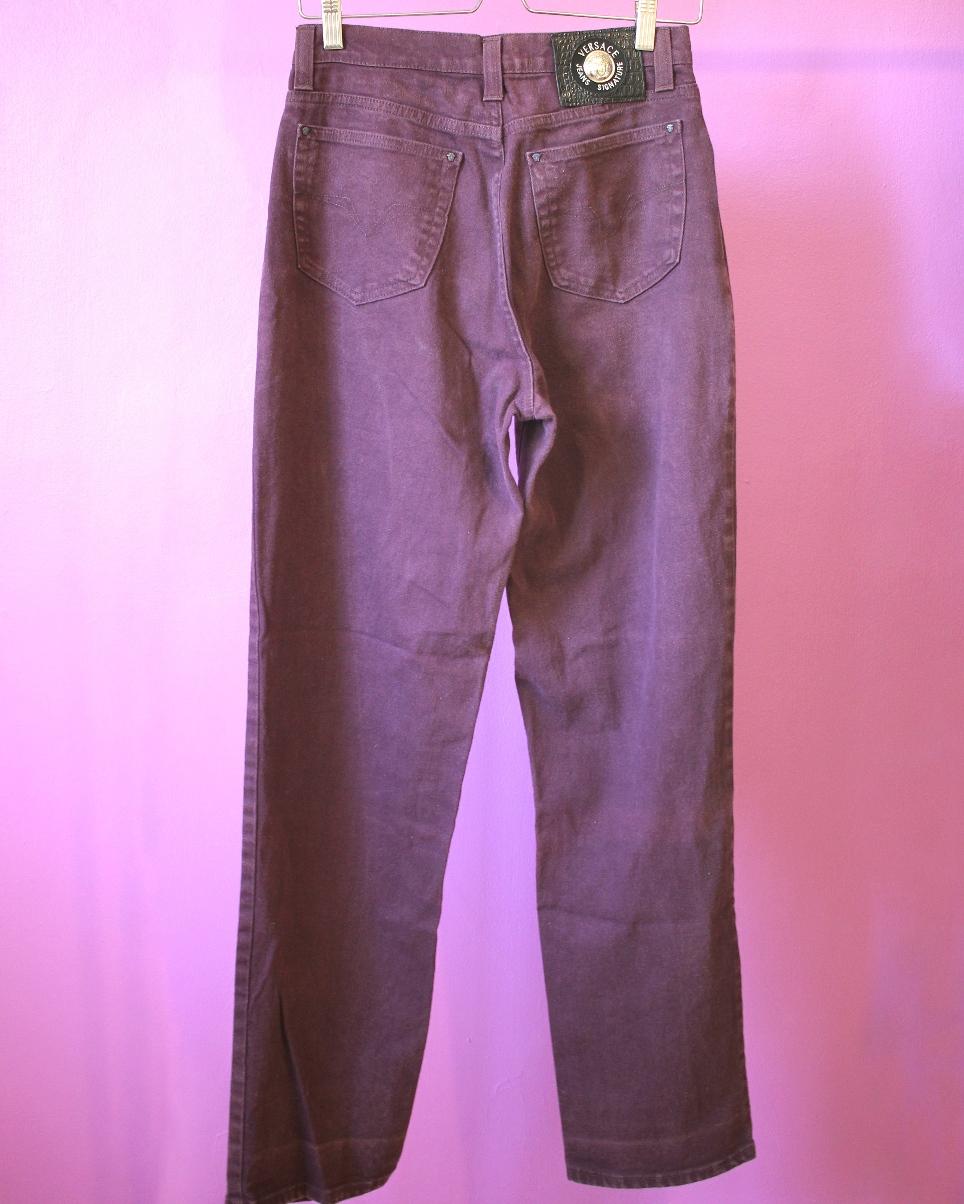 Versace Purple Denim Jeans