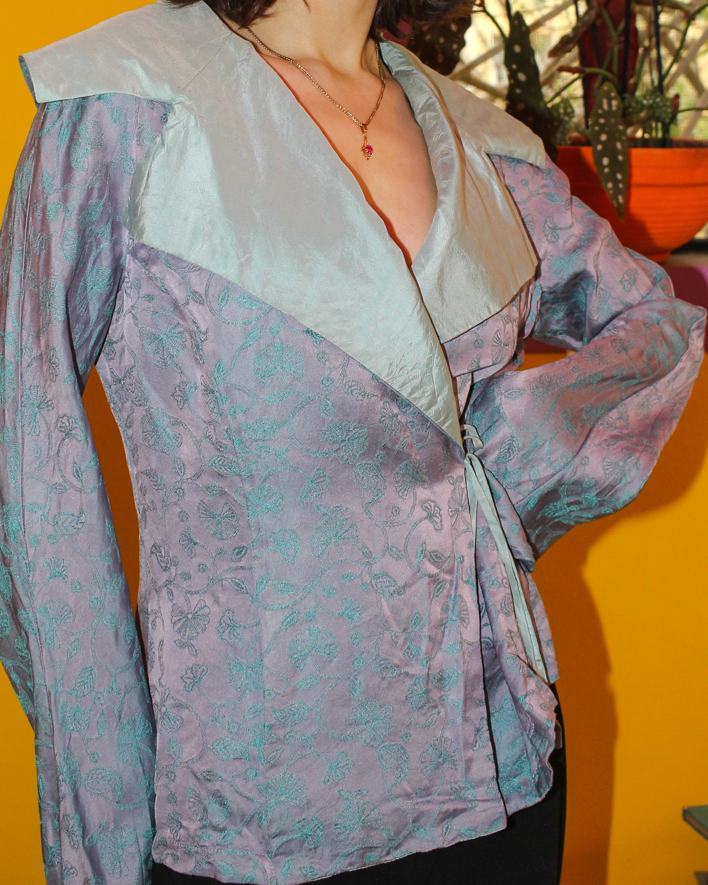 Anja Gockel Silk Wrap Jacket