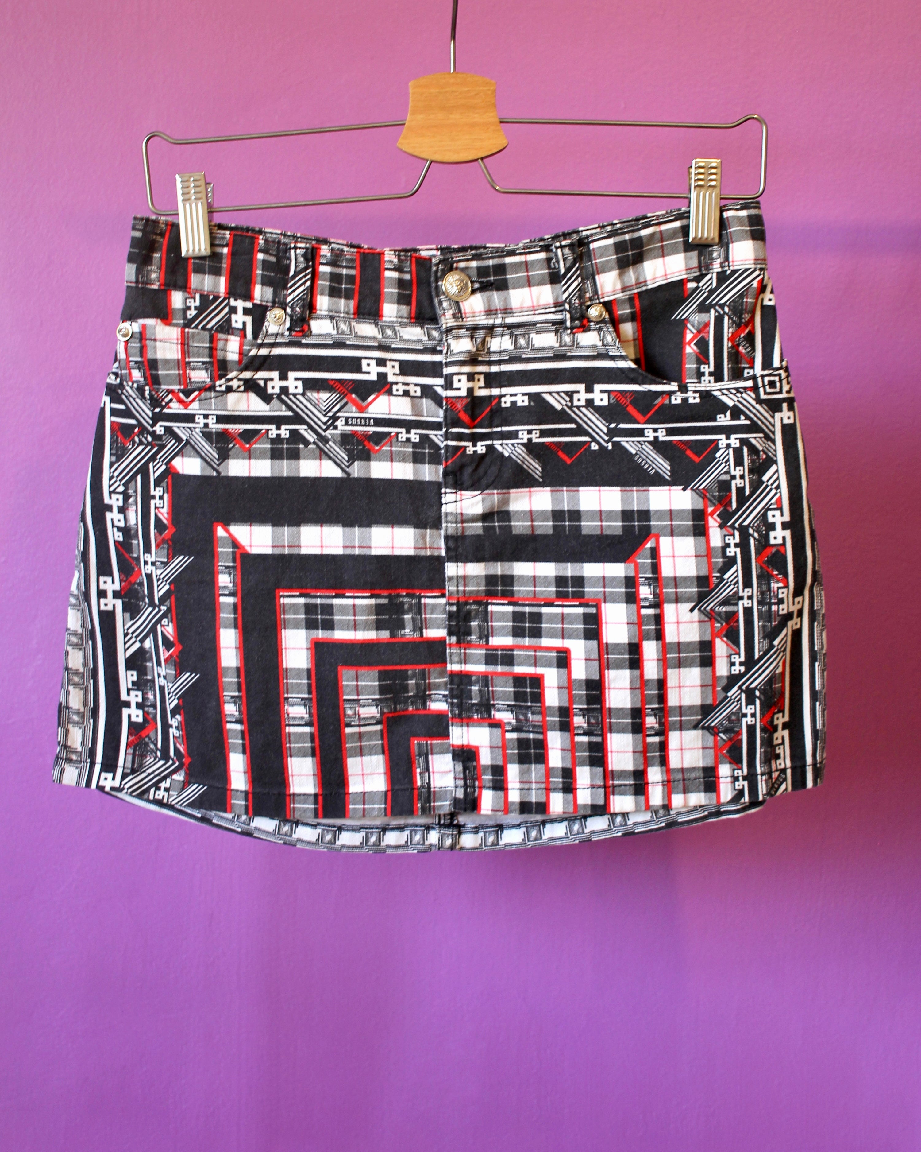 Versus Printed Mini Skirt