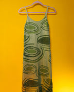 Green Knit Slip Dress