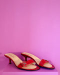 Fornarina Red Dragonfly Kitten Slides