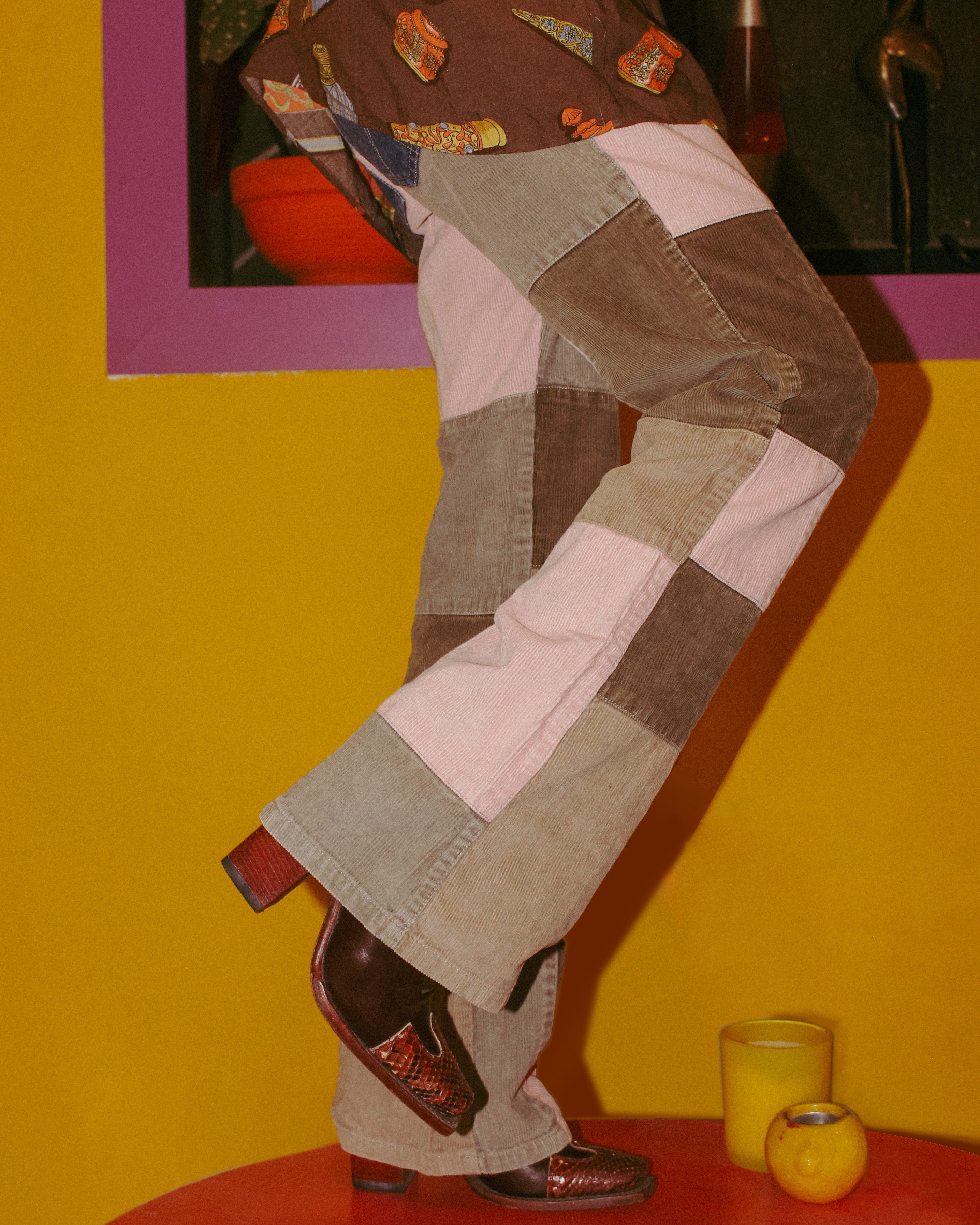 Patchwork Corduroy pants