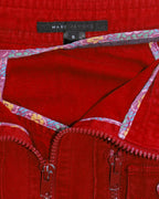 Marc Jacobs Red Zip-Front Skirt