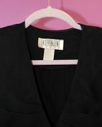 Black Lace Sleeve Blouse