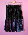 Kenzo panelled velvet skirt