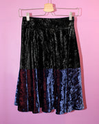 Kenzo panelled velvet skirt