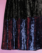 Kenzo panelled velvet skirt
