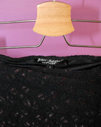 Betsey Johnson metallic lace ruched skirt