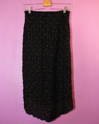Betsey Johnson metallic lace ruched skirt