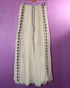 Embroidered Cotton Maxi Skirt
