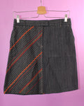 Kenzo Jeans Striped Embroidered Skirt