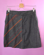 Kenzo Jeans Striped Embroidered Skirt
