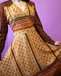Vintage 70s Floral Maxi Dress