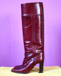 Raphael Salato Burgundy Leather Boots
