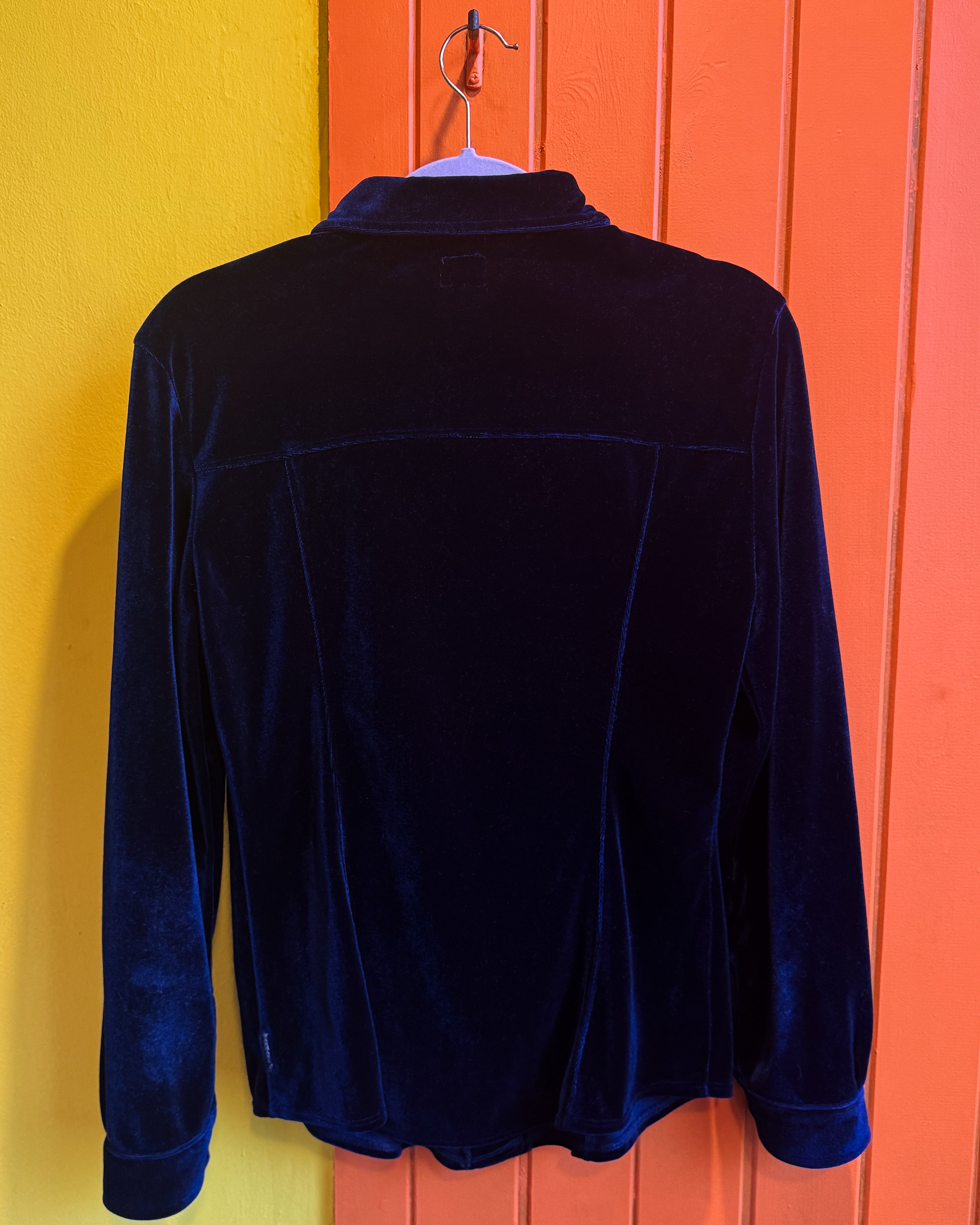 Armani Jeans Navy Velvet Shirt
