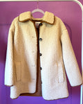 Beige Textured Coat