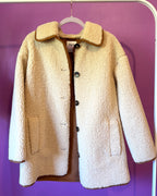 Beige Textured Coat