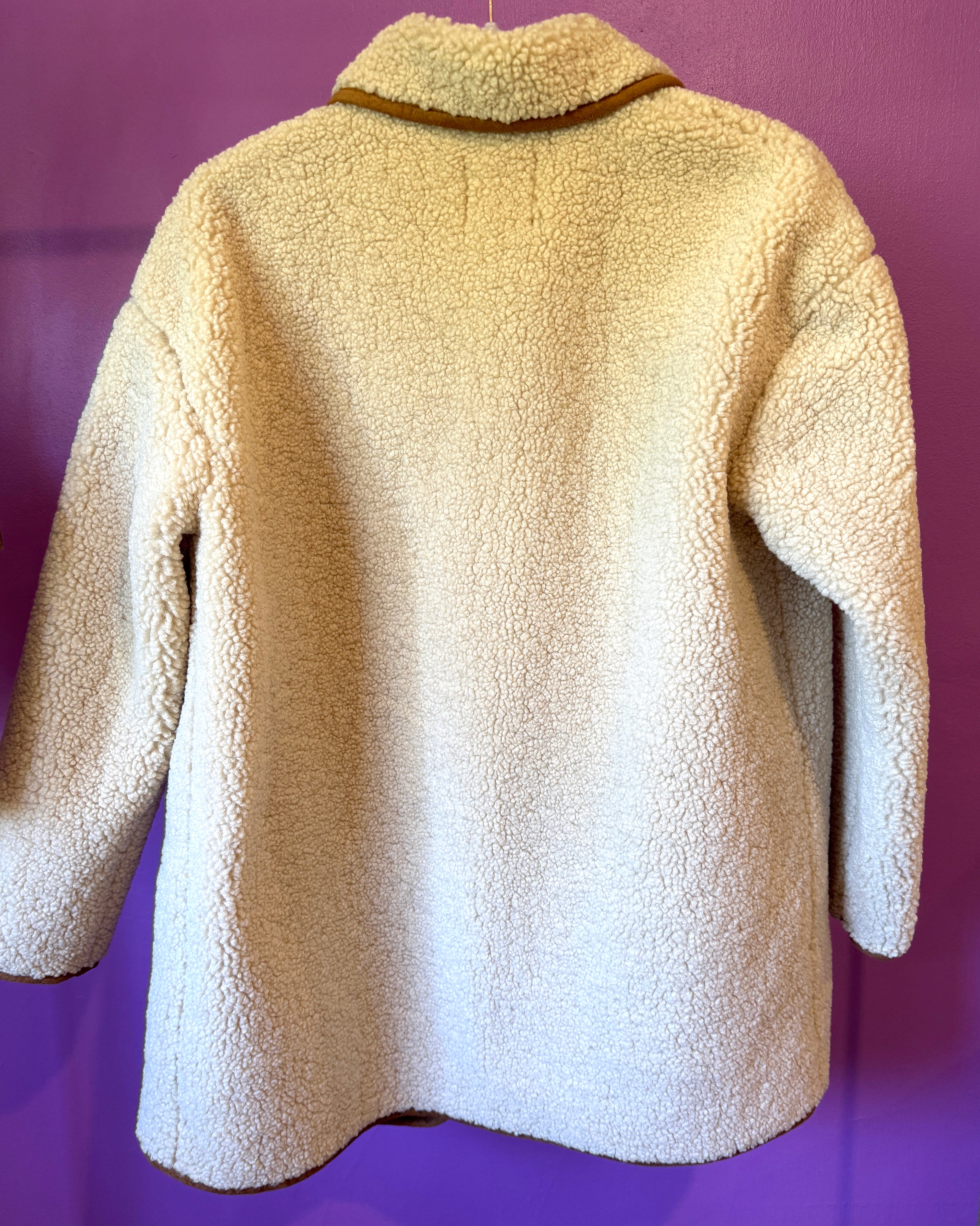Beige Textured Coat