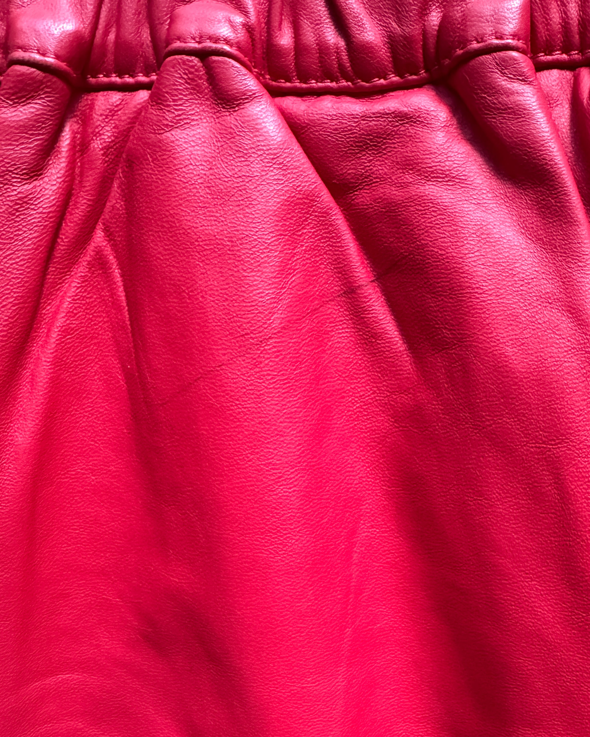 Red Leather Skirt