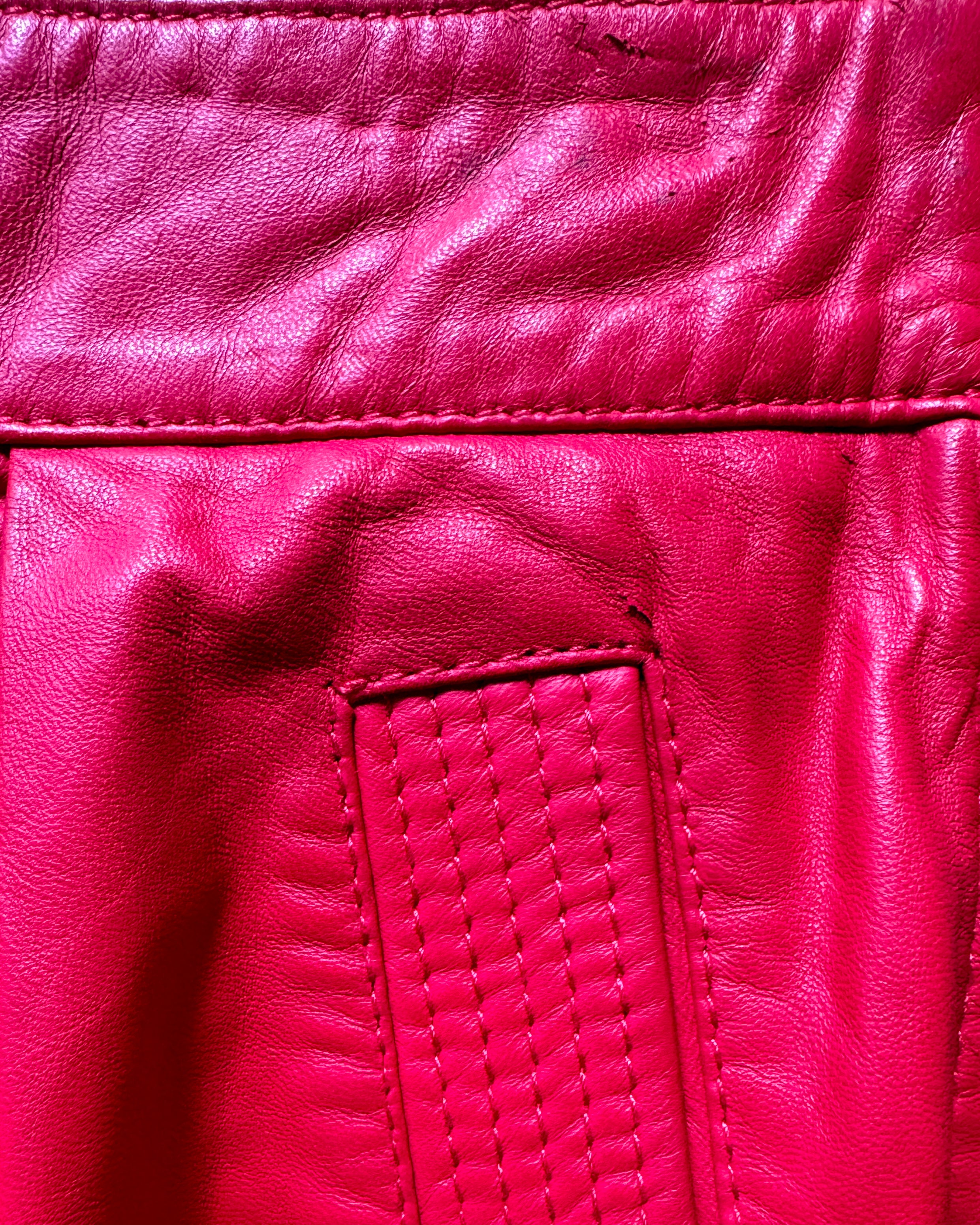 Red Leather Skirt