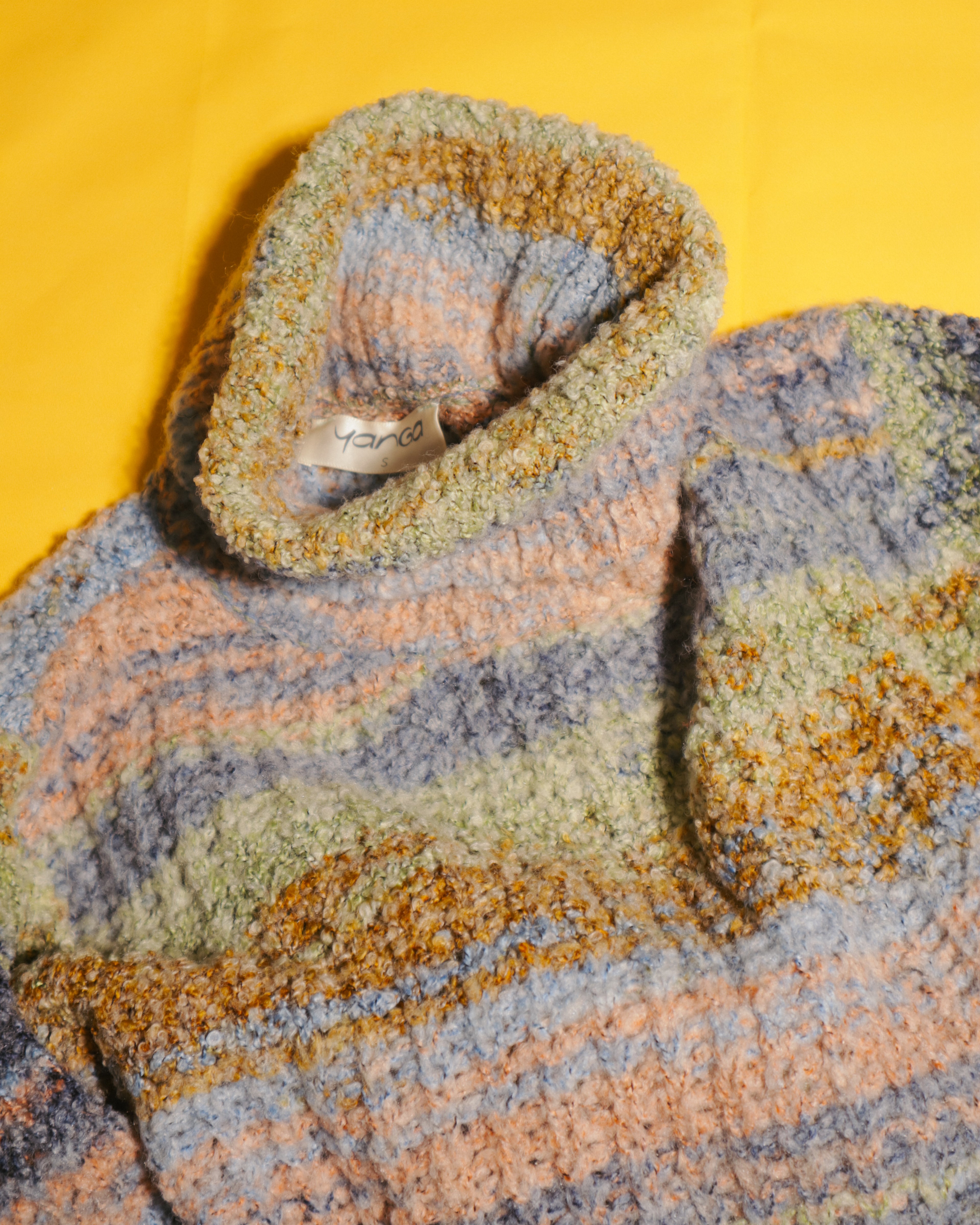 Cropped Knit Turtleneck Sweather