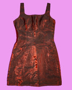 Burgundy Mini Dress