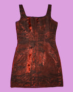 Burgundy Mini Dress